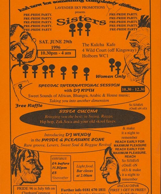 DJ RITU LAVENDERSKY SISTERS FLYER
