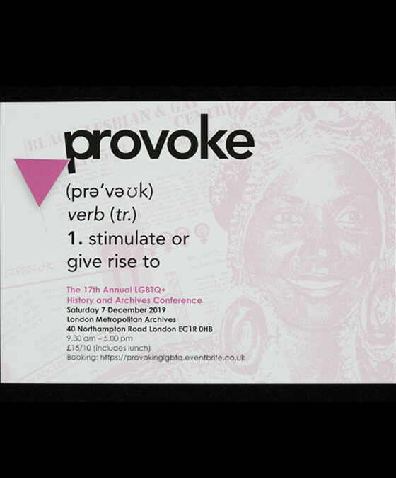 Provoke – The 17th Annual LGBTQ= History and Archives Conference (VAN_01_08_01_001_3)