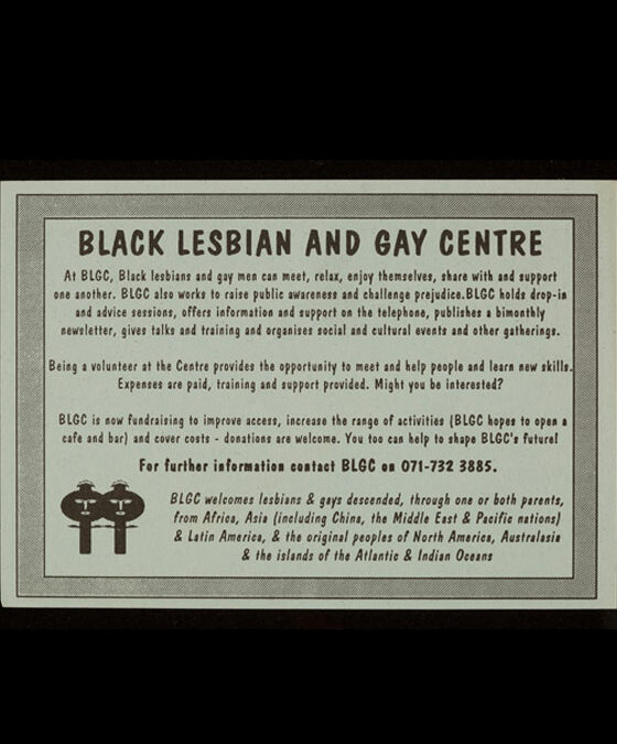 Black Lesbian and Gay Centre (VAN_03_01_02_002_01)